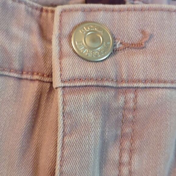 Gloria Vanderbilt Women's size 6 mauve pink denim Bermuda shorts 10 1/2 inseam - Picture 9 of 9
